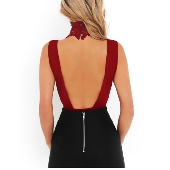 Black Lace Choker Bodysuit❗️1 Left❗️- - ★ - Picture 6 of 8