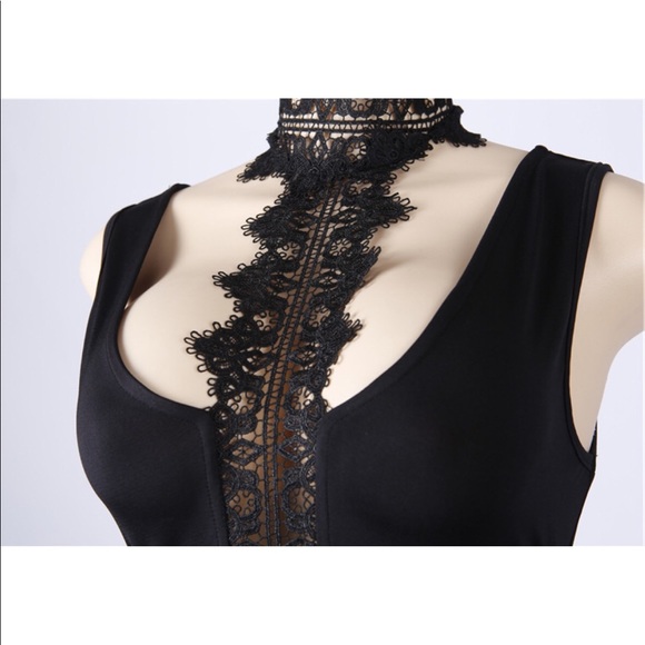 Black Lace Choker Bodysuit❗️1 Left❗️- - ★ - Picture 4 of 8