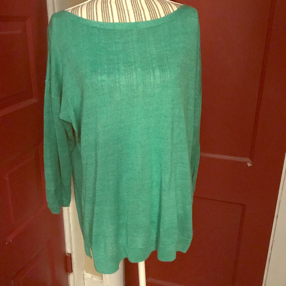 Tunic length sweater
