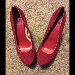 FRH Red platform shoes