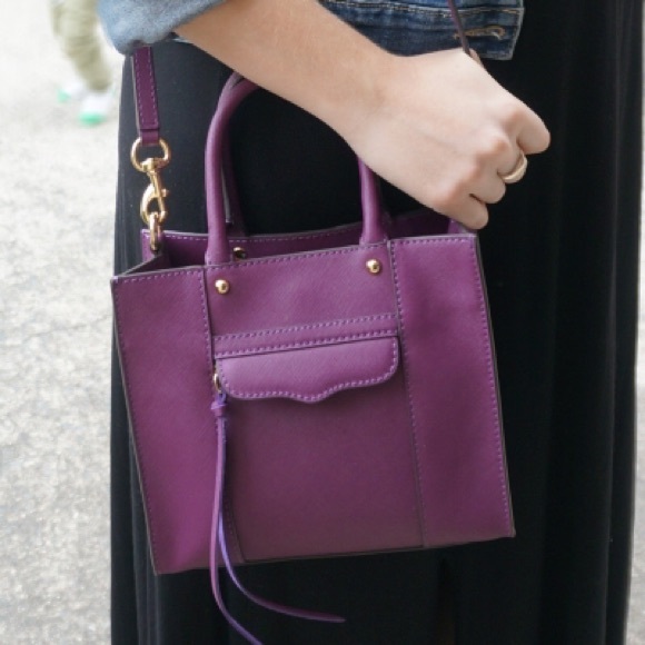 Rebecca minkoff mab textured leather mini tote Clearance