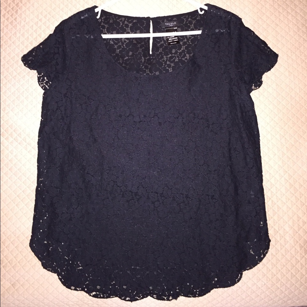 Talula lace black top