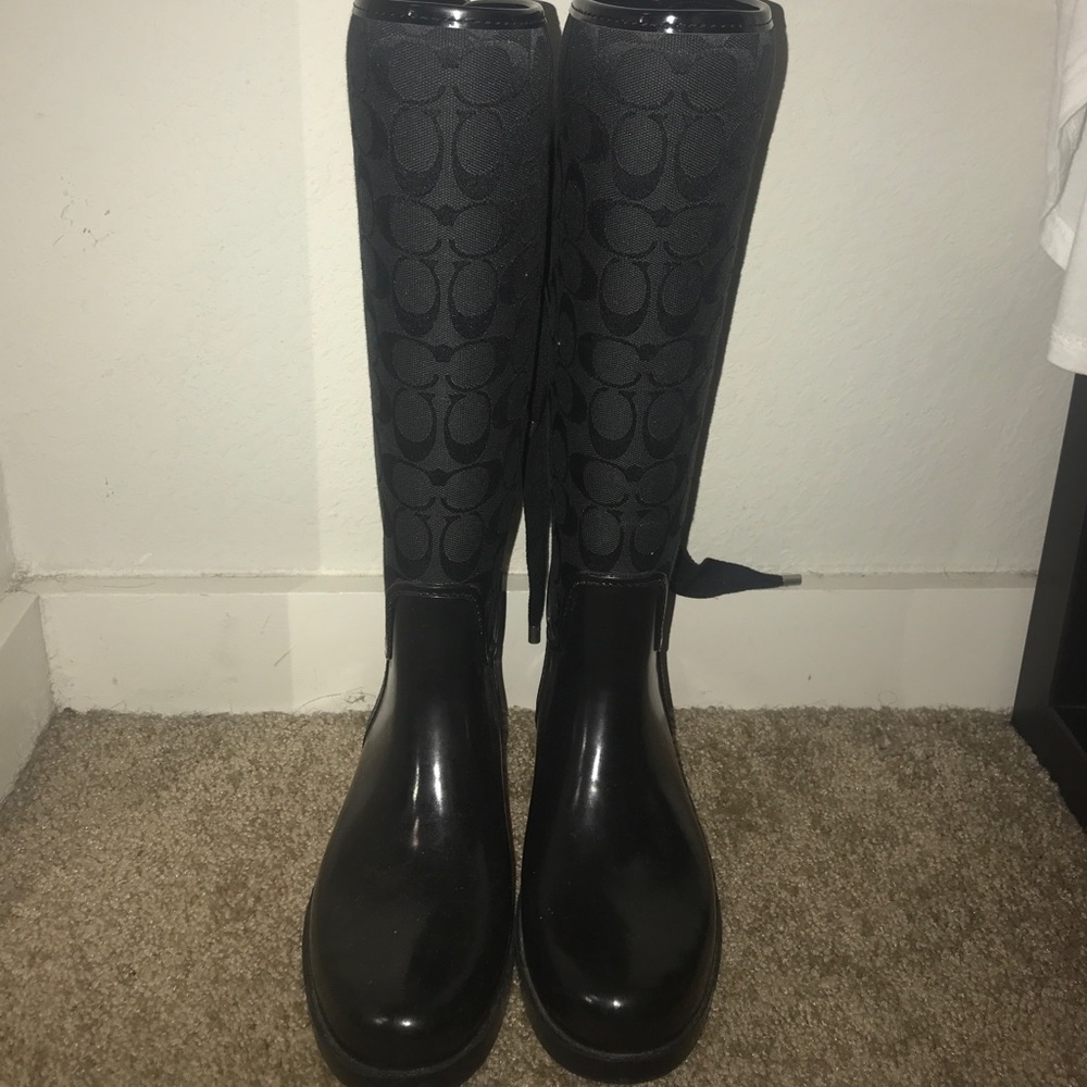 Coach rain boots