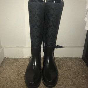 Coach rain boots