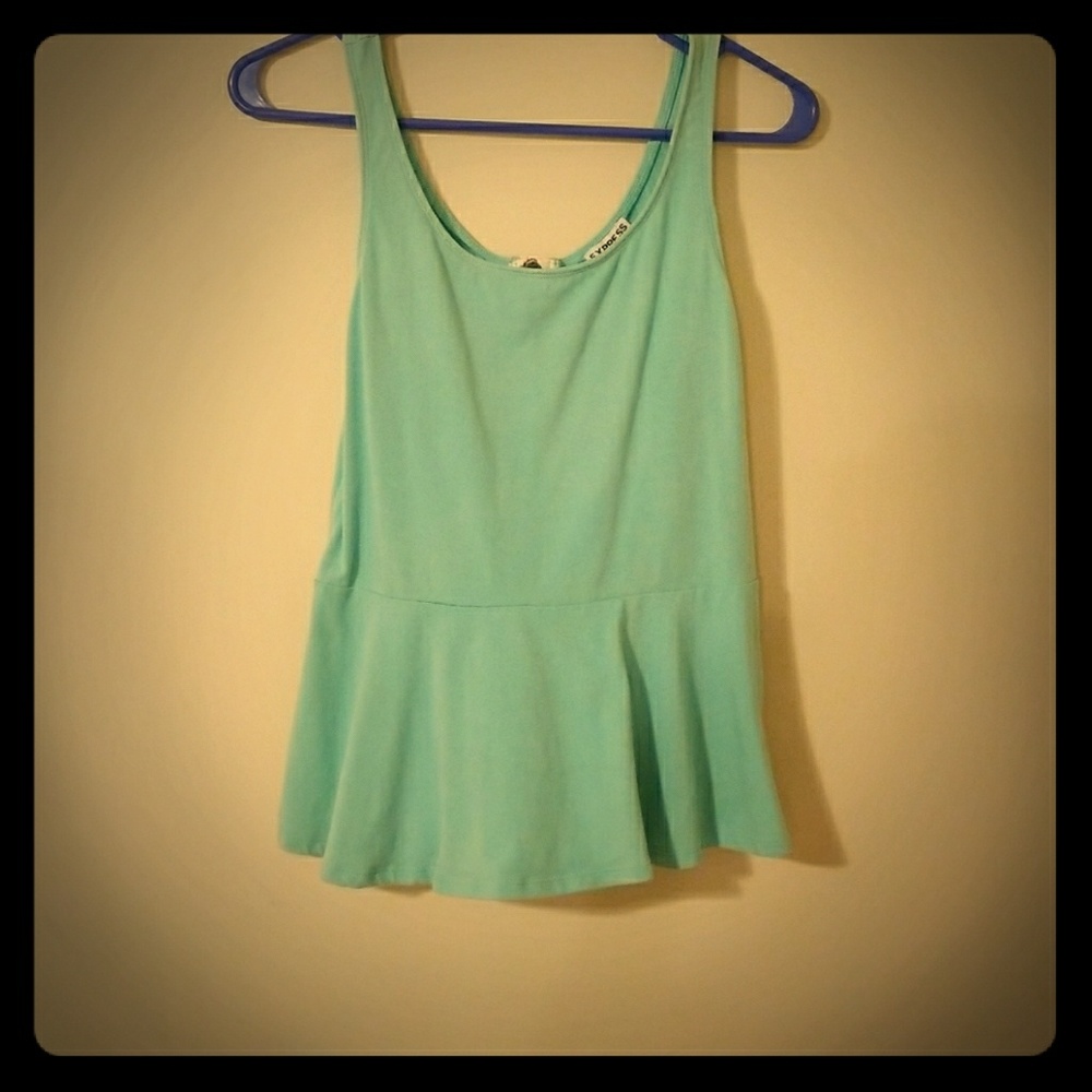 Express peplum tank