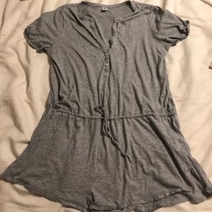 Grey PJ Romper