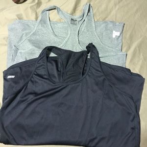 Lot of 2 grey tanks