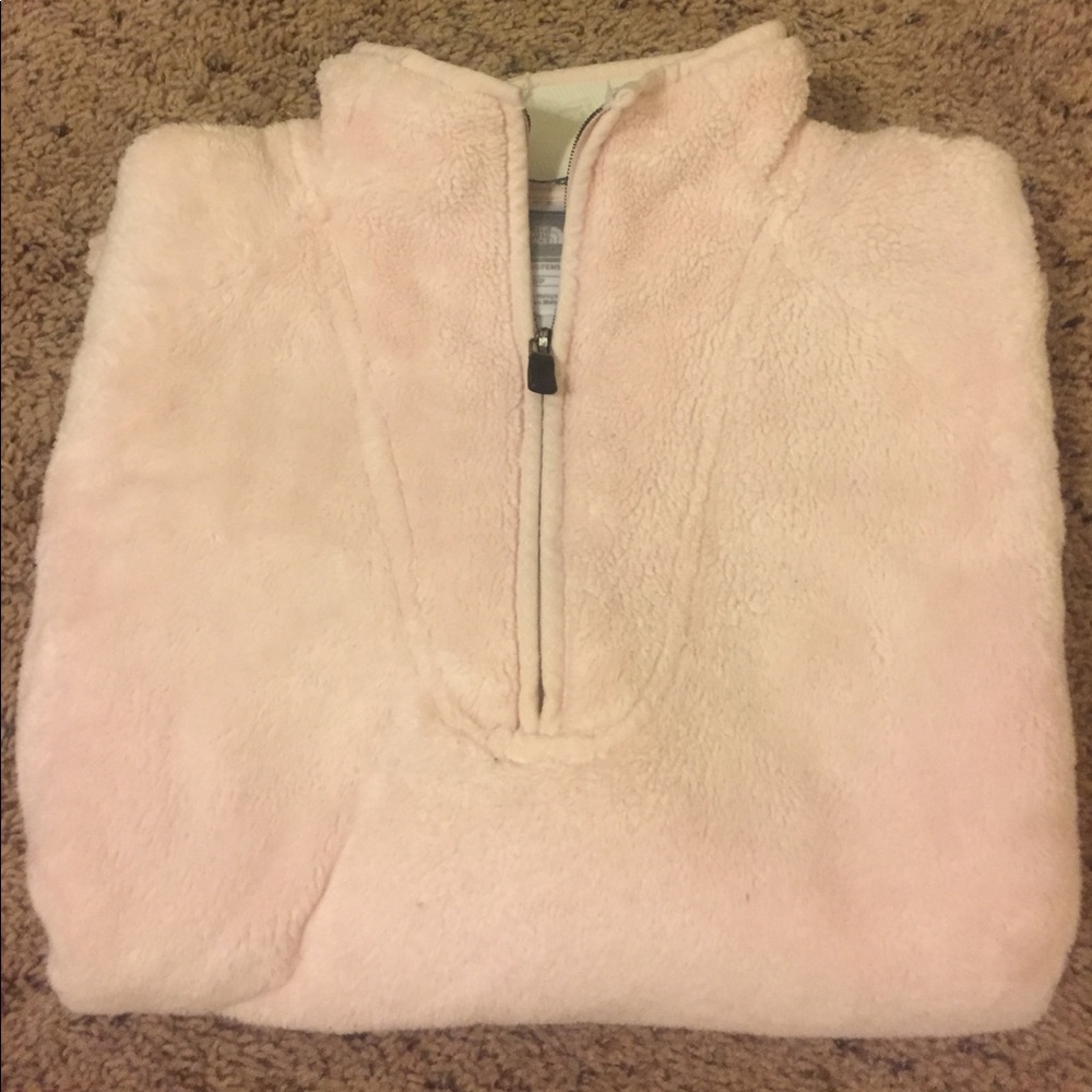 Pink North face pullover