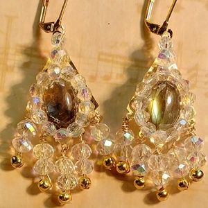 #0162 Labradorite Chandelier Earrings