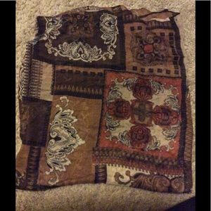 Dress barn Patterned infinity scarf