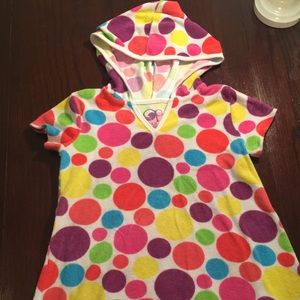 Colorful Hooded Swimsuit Coverup