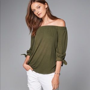 Abercrombie & Fitch Easy Knit Off-The-Shoulder Top