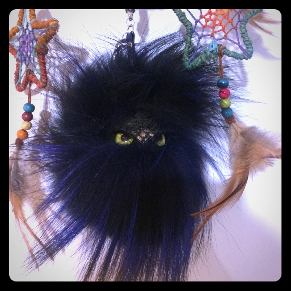 Fur Monster Keychain {handmade!!}