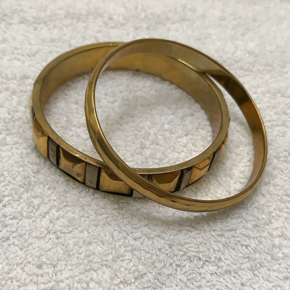 Gold Bangles - Set of 2