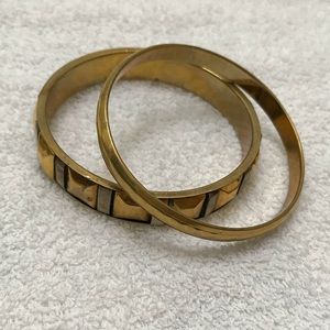 Gold Bangles - Set of 2