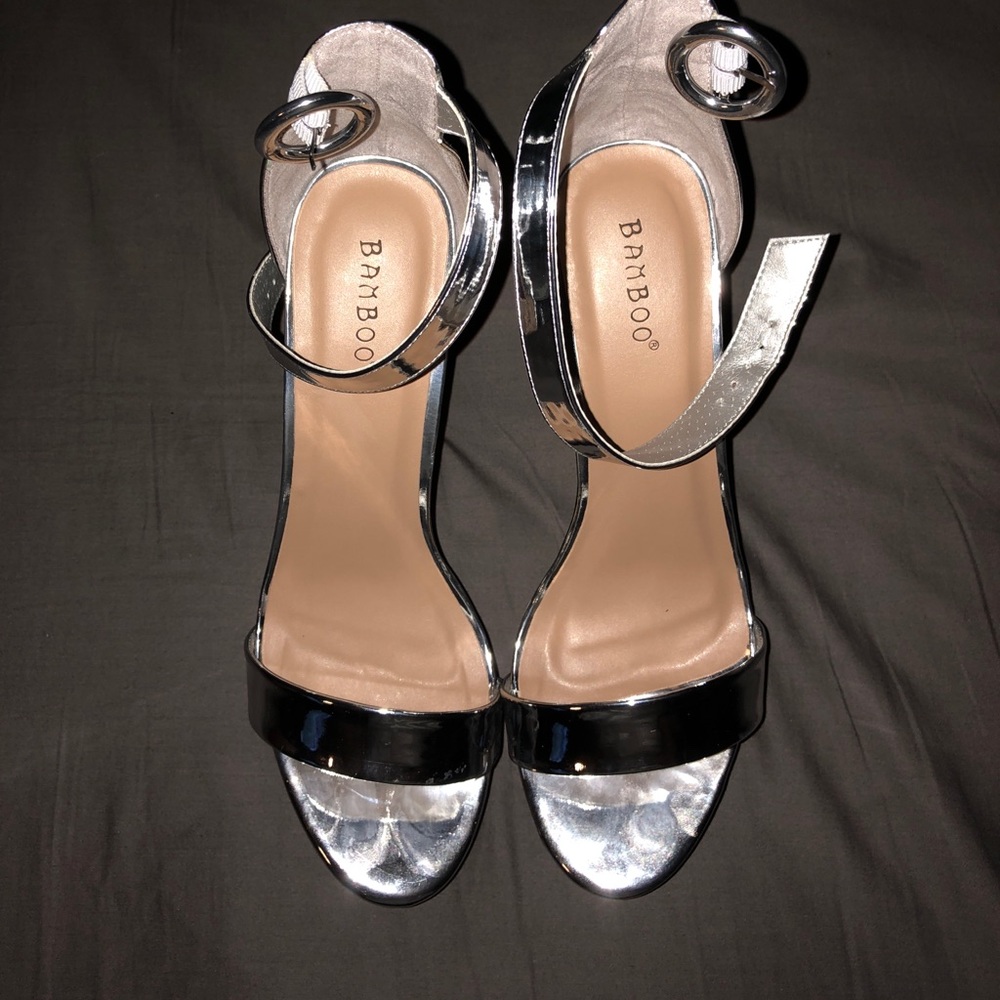 BAMBOO 9” platforms, SILVER