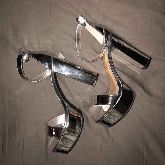 BAMBOO 9” platforms, SILVER - Picture 2 of 5