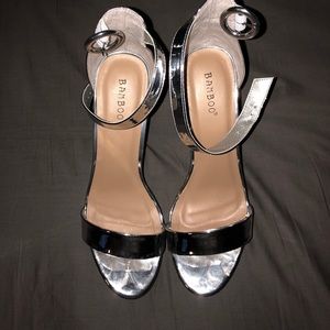 BAMBOO 9” platforms, SILVER
