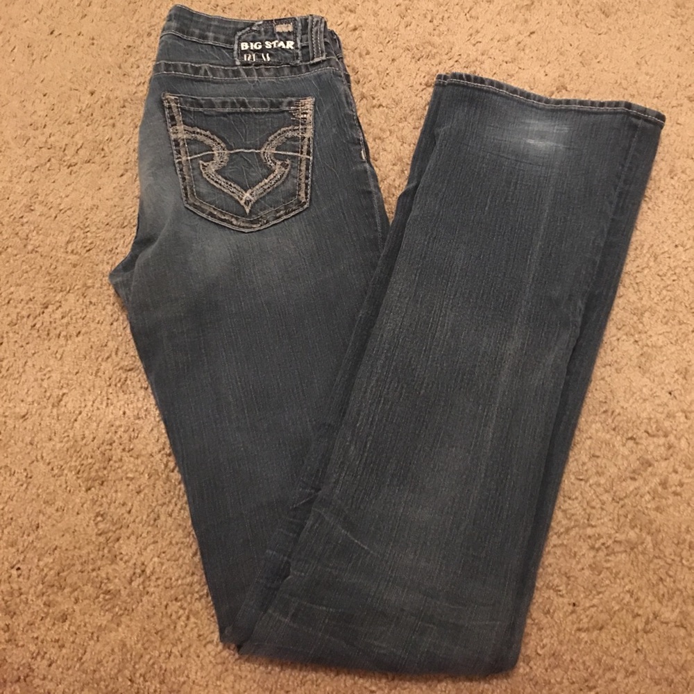 Big Star Low Rise Double Extra Long Denim