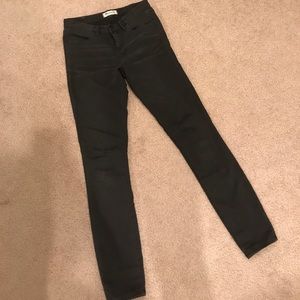 Madewell charcoal/washed black legging jean