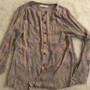 Loft button up blouse