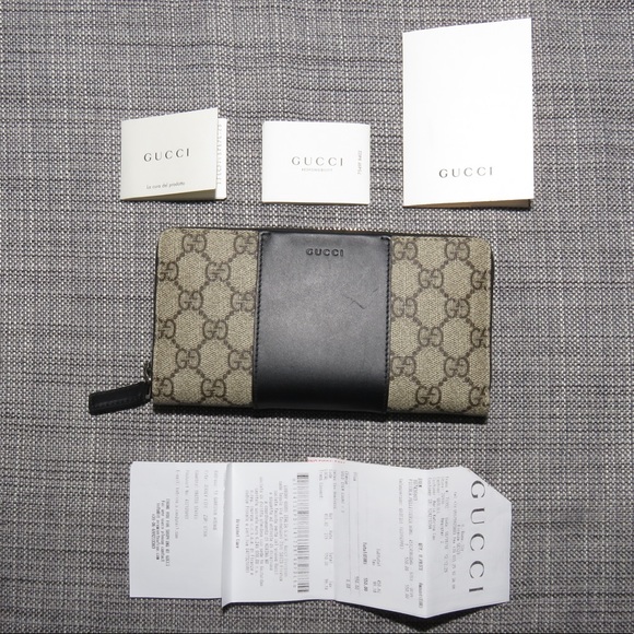 SOLD! 🚫 AUTH GUCCI GG Supreme Zip Around Wallet - Picture 4 of 8