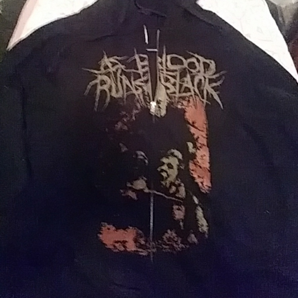 Black hoodie As blood runs black