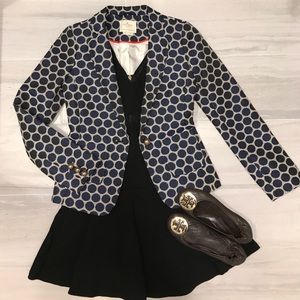 Kate Spade tailored polka dot blazer
