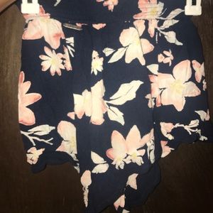 Flowy floral shorts