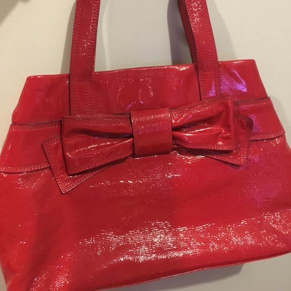 kate spade Handbags - Red Kate Spade Shoulder Bag with Bow