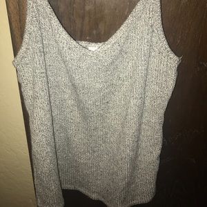 Black and white marbles tank top