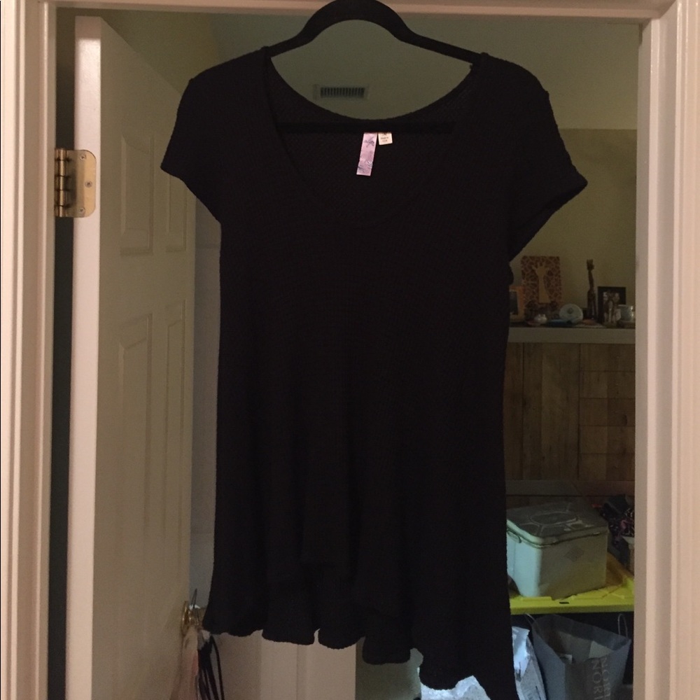 Black Flowy Boutique Top