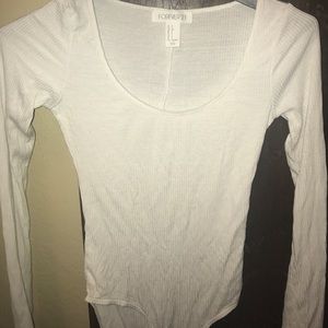 White knit buckled bodysuit