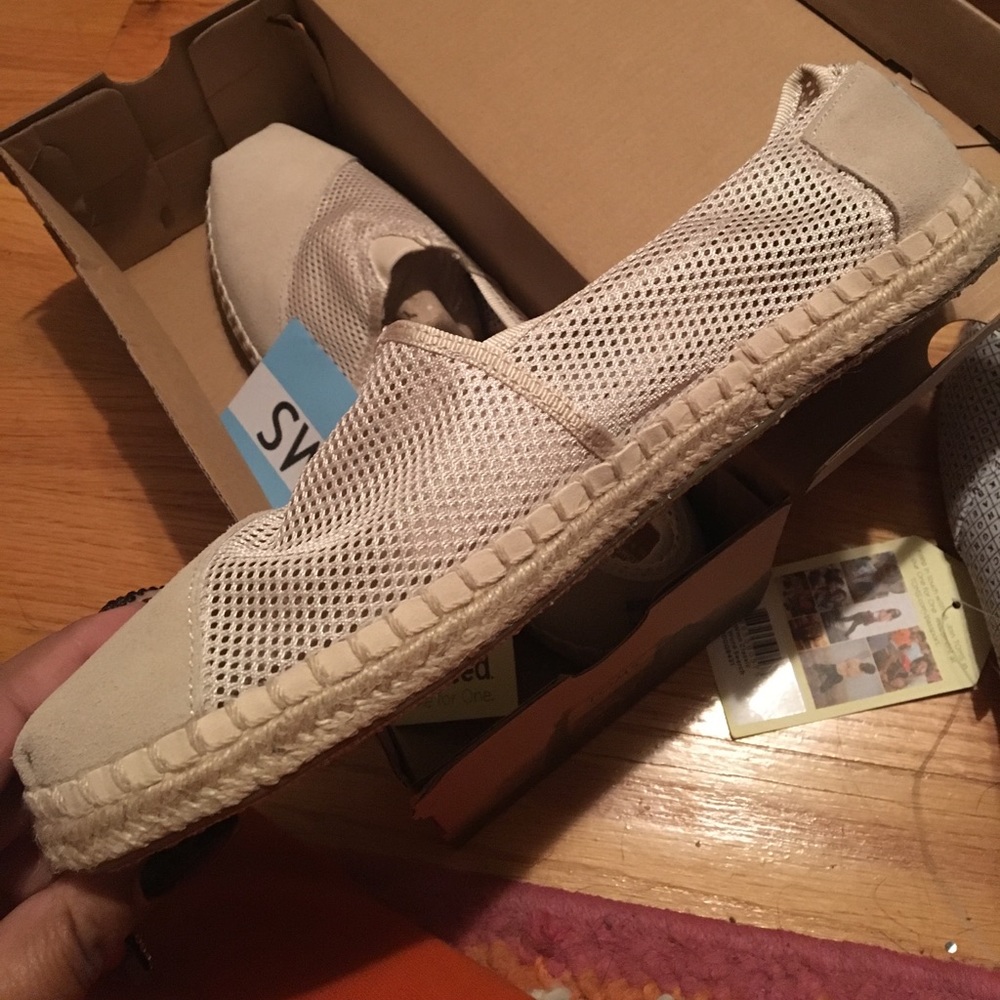 Toms mesh shoes with suede toe