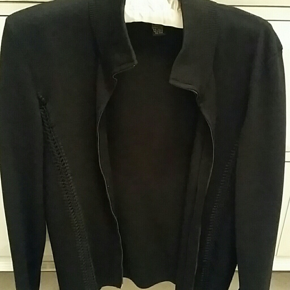 Zip front sweater