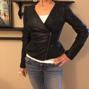 Elle Vegan Leather biker jacket