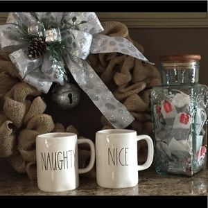 Rae Dunn Naughty and Nice Mugs