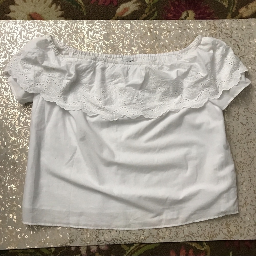 Ava & Viv White Blouse