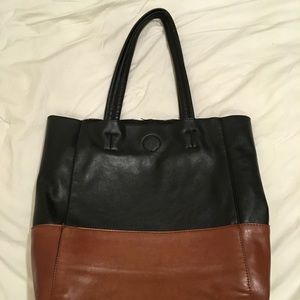 Two Tone Leather Purse