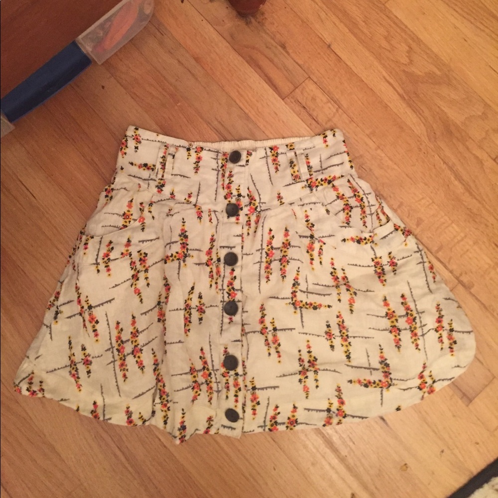Free People Floral skirt