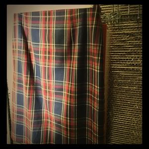 Tartan PLAID Skirt! JGHooks Black red Blue yellow!