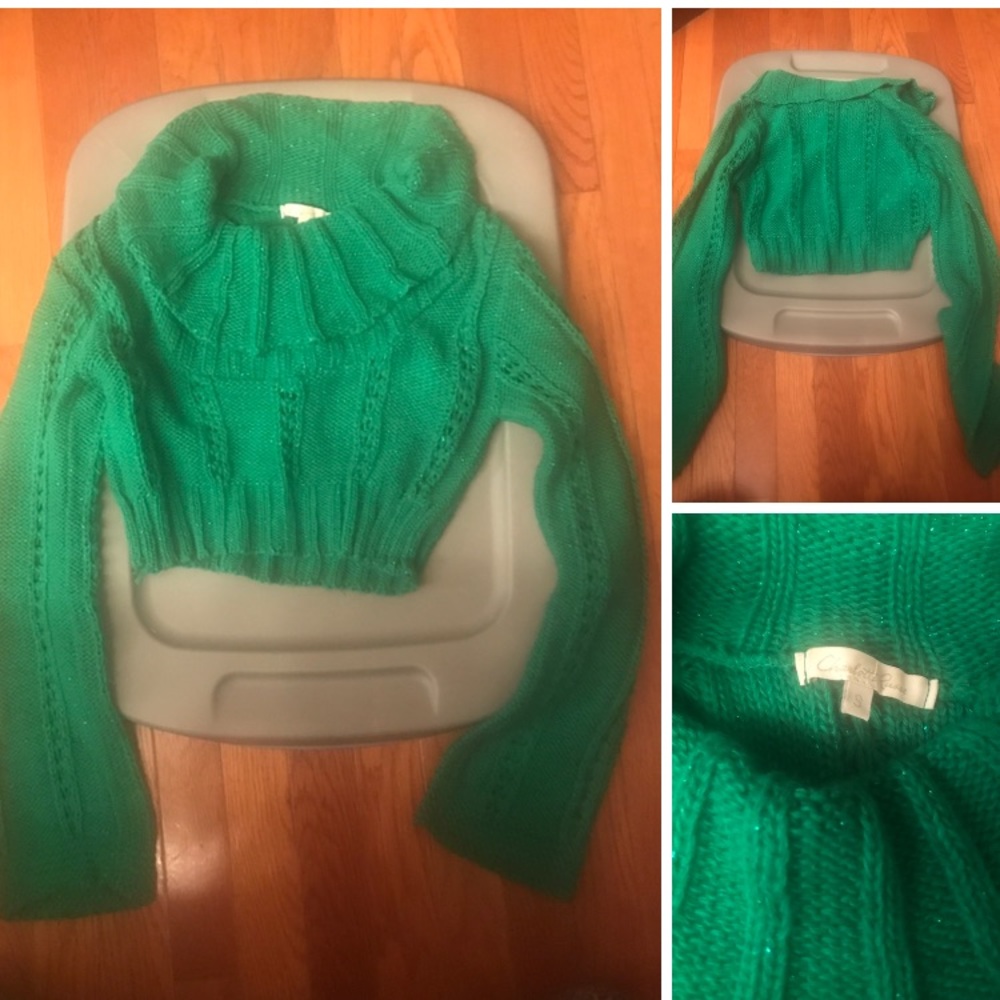 Kelly Green mid length sweater