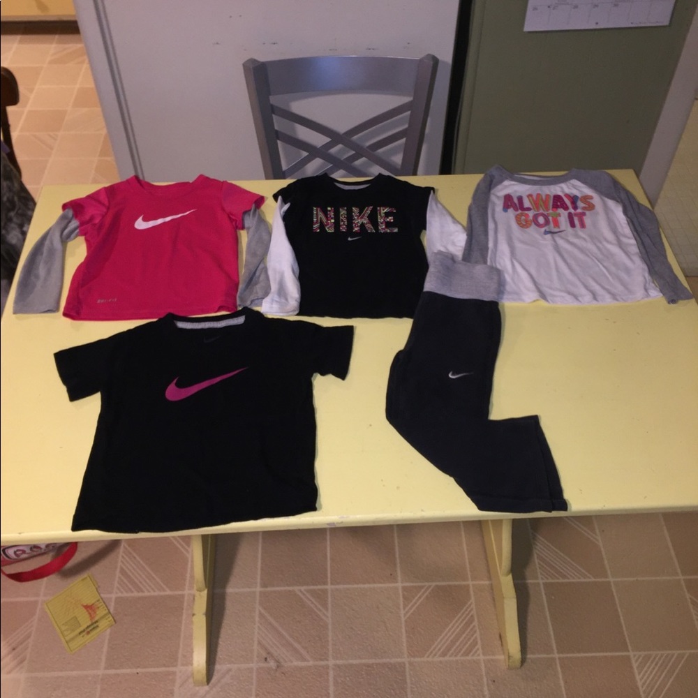 Girls Nike Shirts/pant lot