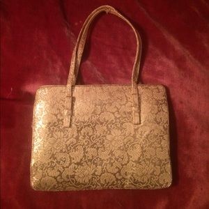 1950s Vintage gold mini purse