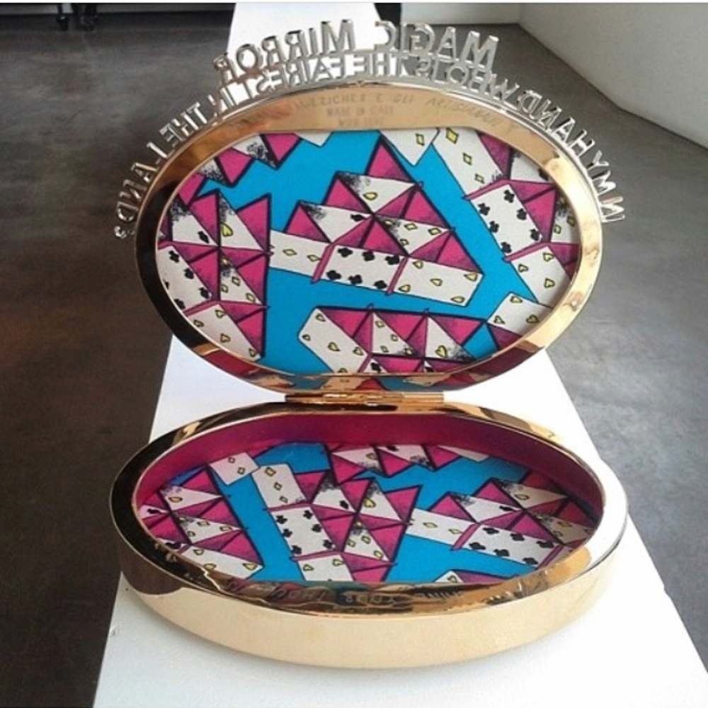 🆕 Benedetta Bruzziches Magic Mirror Clutch Bag - Picture 6 of 6