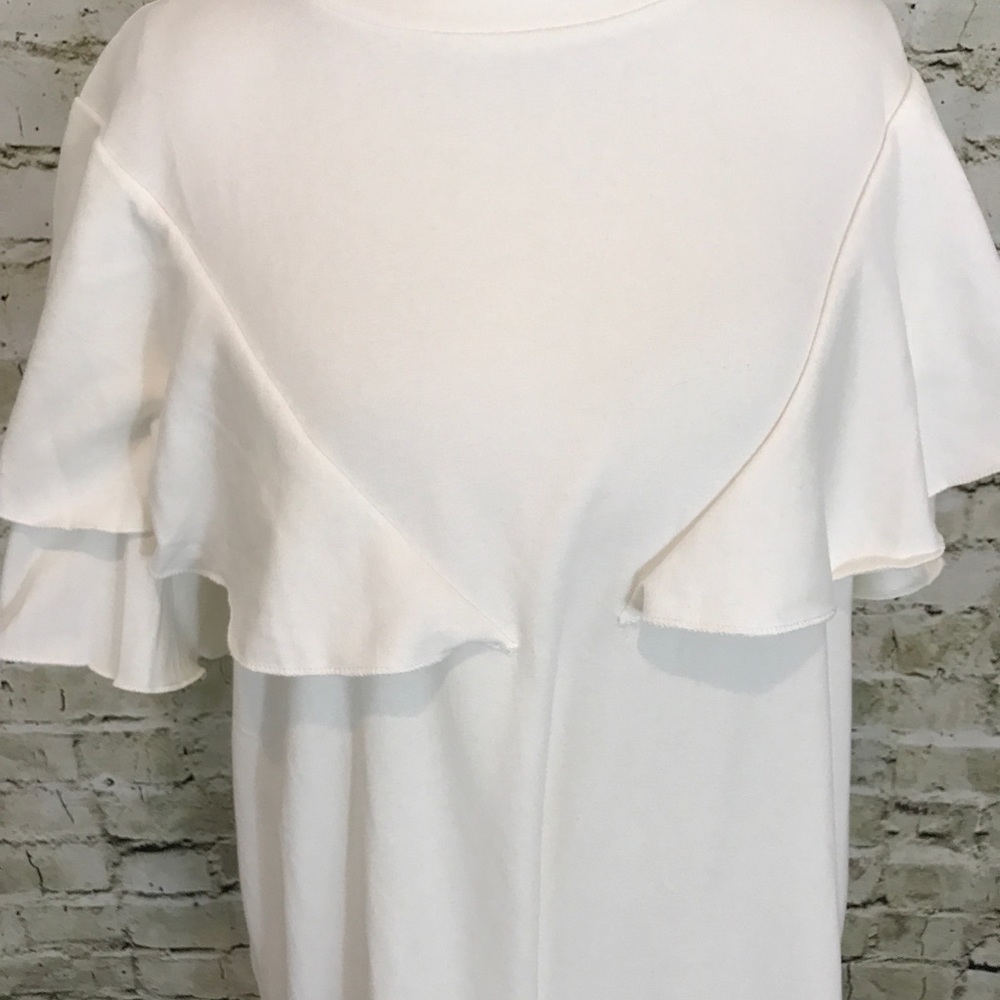 Sweatshirt Ruffle Winter White Dress🤩 - Picture 5 of 6