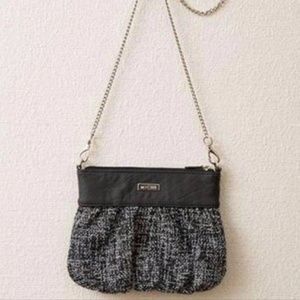 Black Tweed Hip Bag