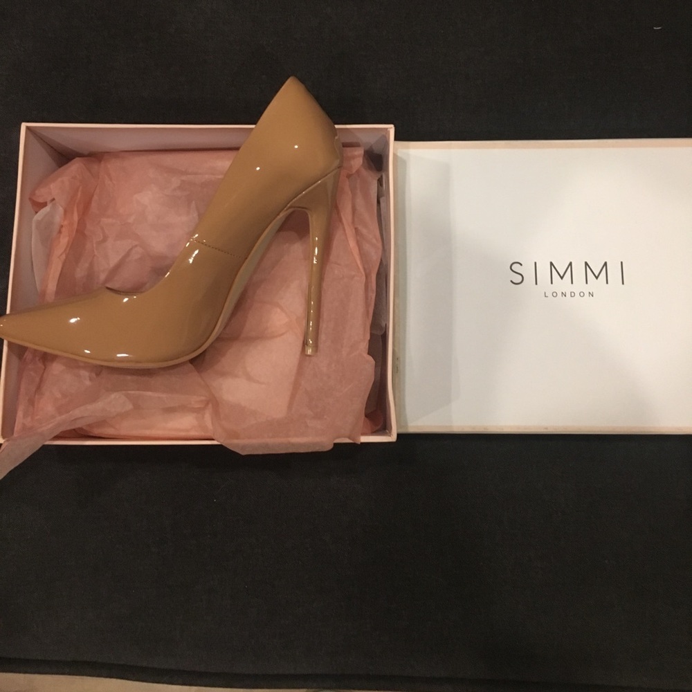 Simmi London Imani coffee stiletto court shoe