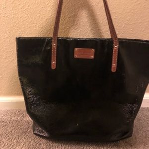 Kate Spade Black Bon Shopper Tote