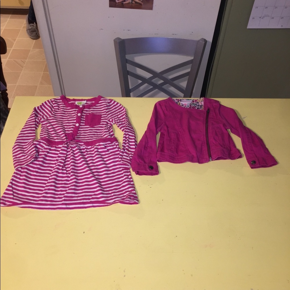 Adorable dress with Moto jacket